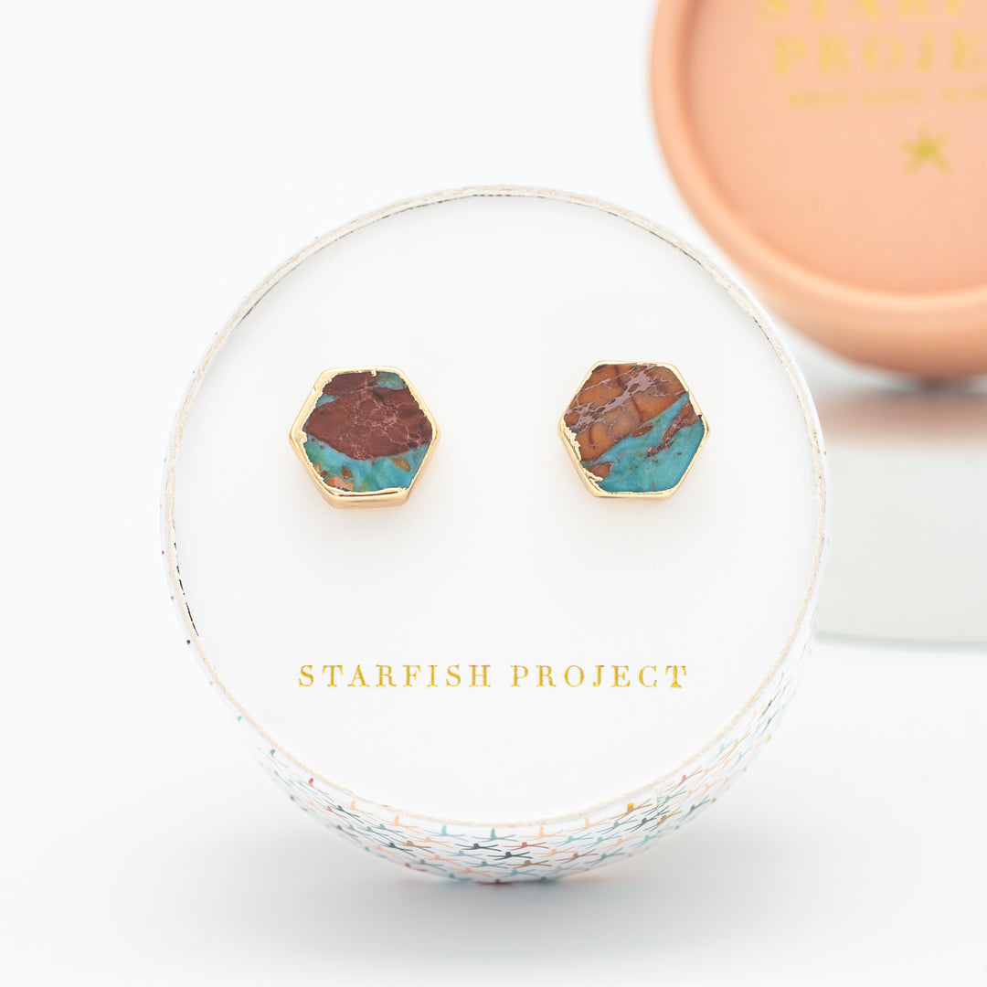 Desert Sky Studs in Copper