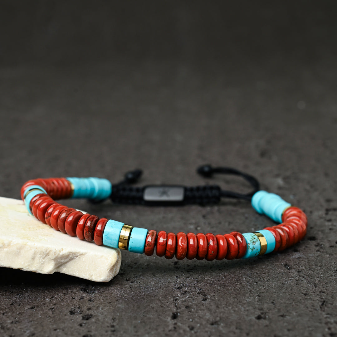 A red beaded rope bracelet for men, men's rope bracelets, men's bracelet brands, special christmas gifts