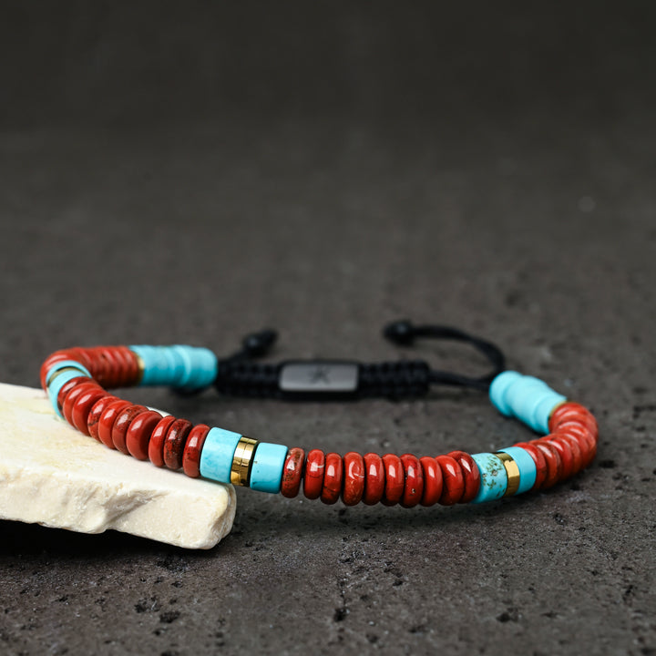 A red beaded rope bracelet for men, men's rope bracelets, men's bracelet brands, special christmas gifts