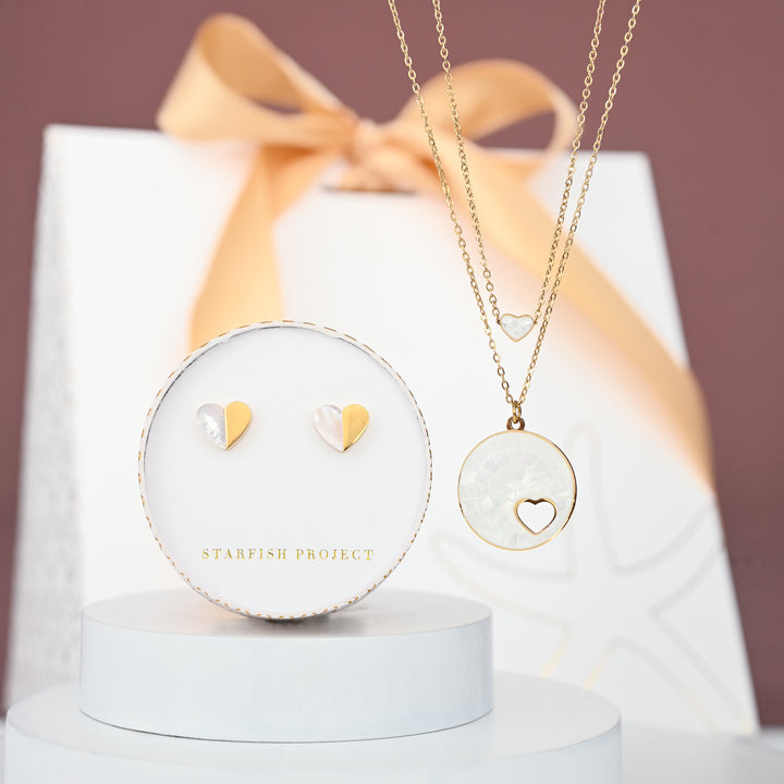 Journey Together Necklace Set in Mother of Pearl