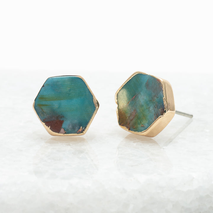 Ocean Sky Studs in Turquoise