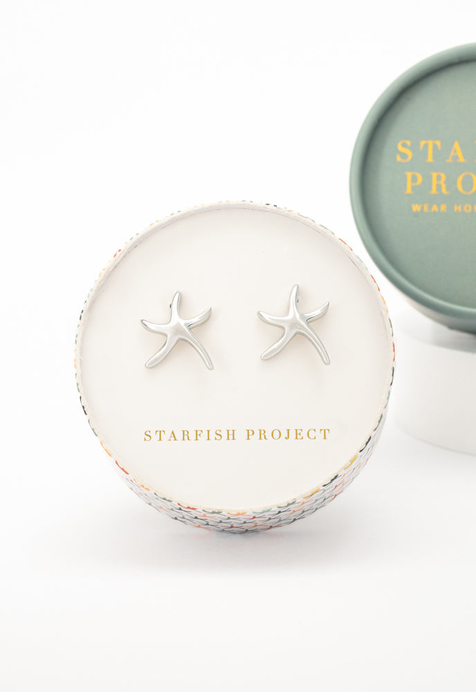 Starfish Hope Studs in Sterling Silver