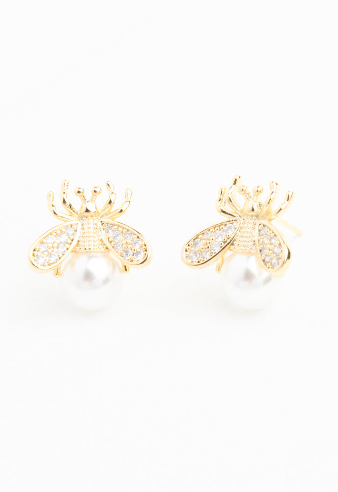 Bee 2025 pearl earrings