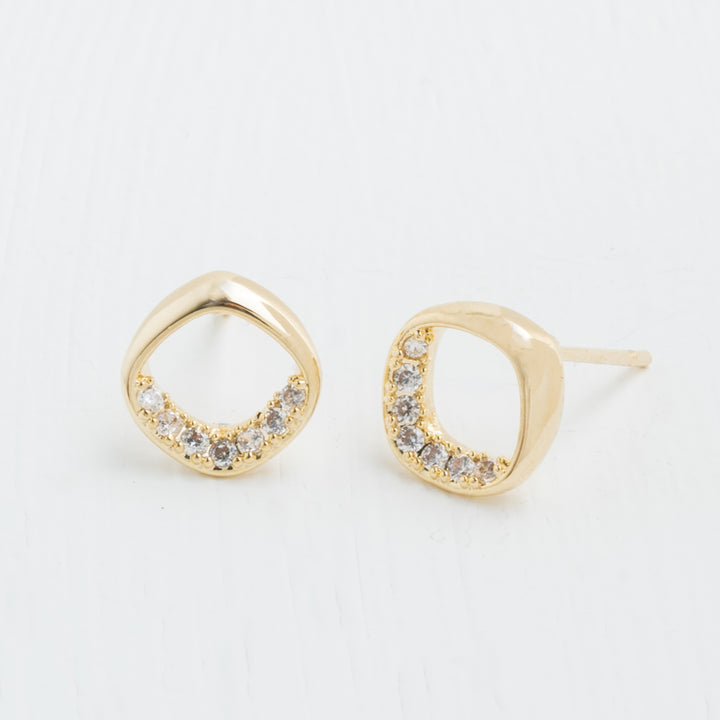 Halo Gold Studs