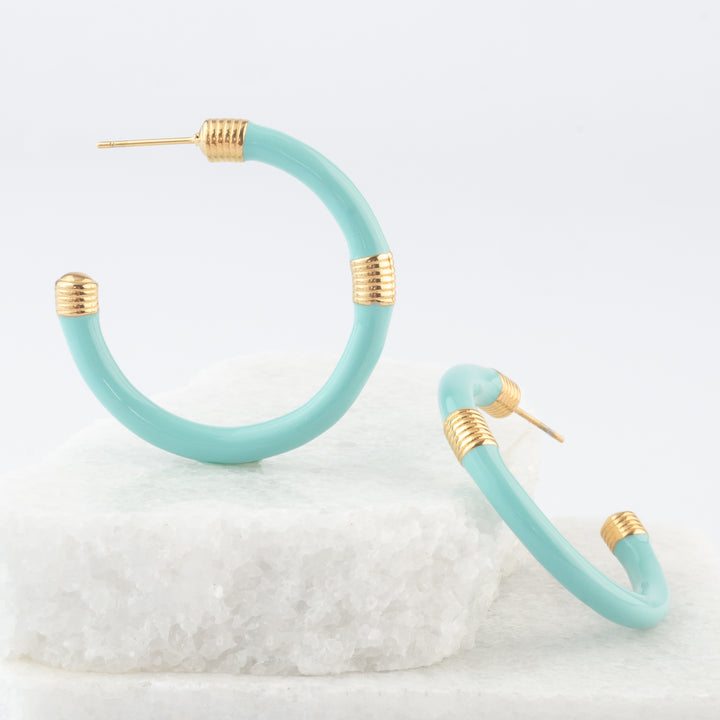 Radiate Hope Hoops in Mint