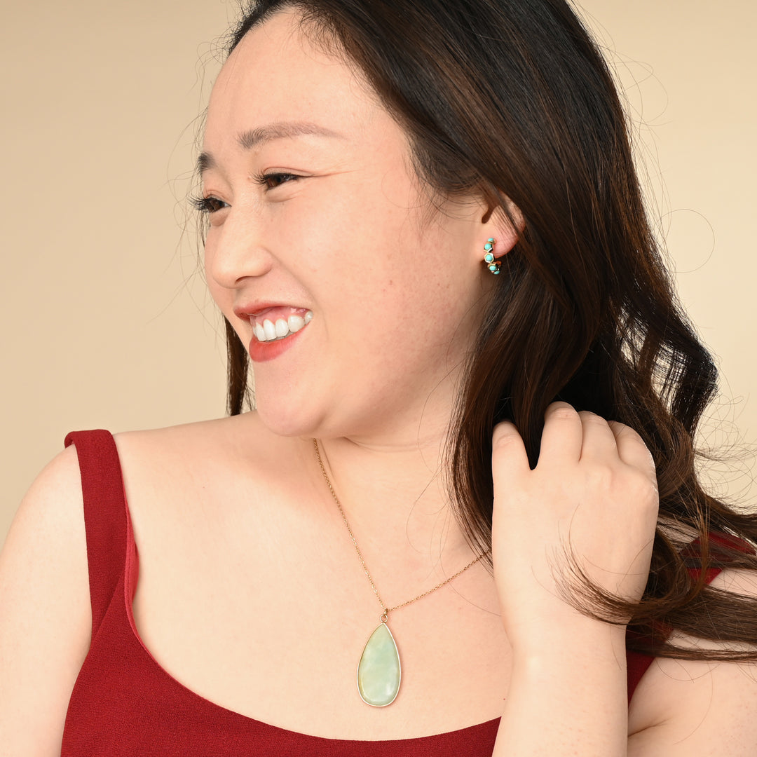 Joyful Turquoise Small Hoop Earrings