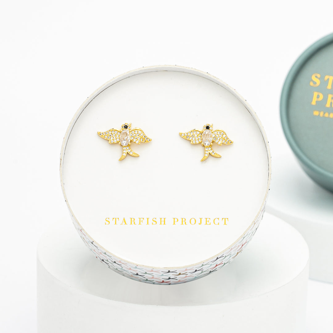 Skylark Bird Earrings