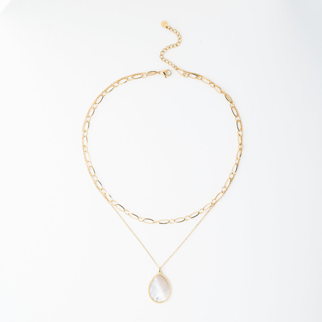 Holly Layered Mother-of-Pearl Necklaces