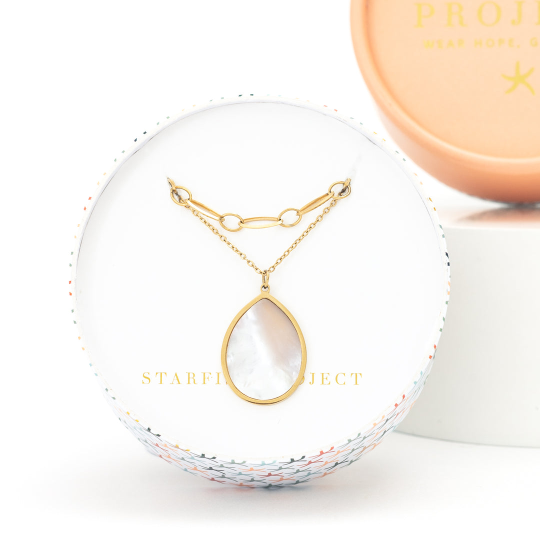 Holly Layered Mother-of-Pearl Necklaces