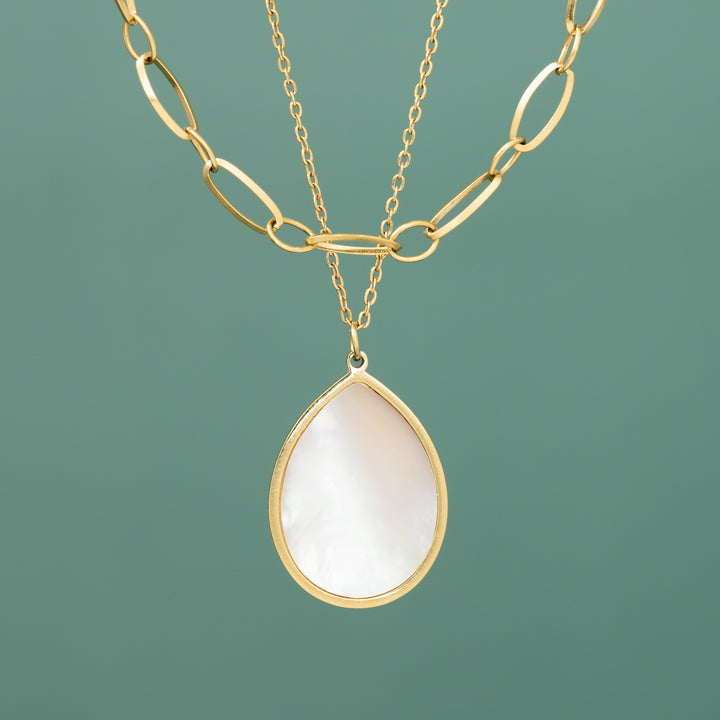 Holly Layered Mother-of-Pearl Necklaces