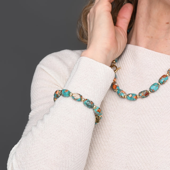 Sierra Bloom Turquoise Emperor Stone Gift Set