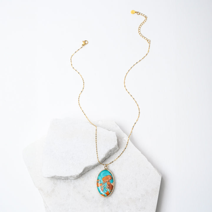 Sierra Bloom Turquoise Emperor Stone Necklace