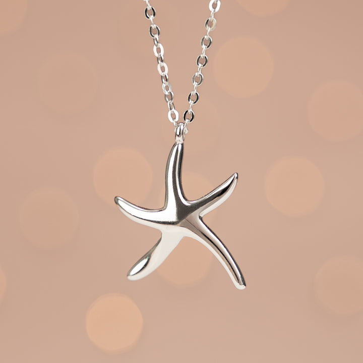 Starfish Hope Necklace in Sterling Silver