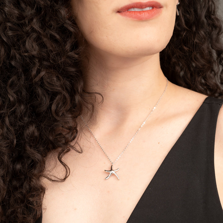 Starfish Hope Necklace in Sterling Silver