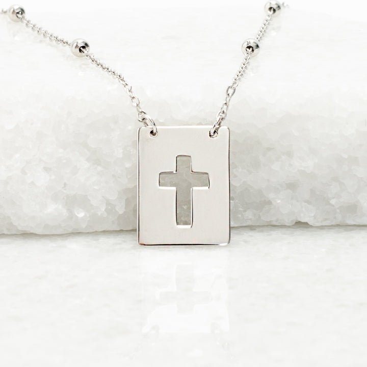 Sanctuary Sterling Silver Cross Necklace