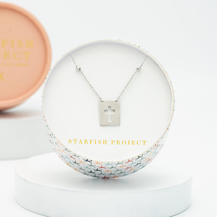 Sanctuary Sterling Silver Cross Necklace