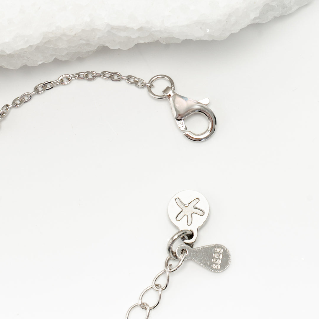 Act Justly Necklace in Sterling Silver