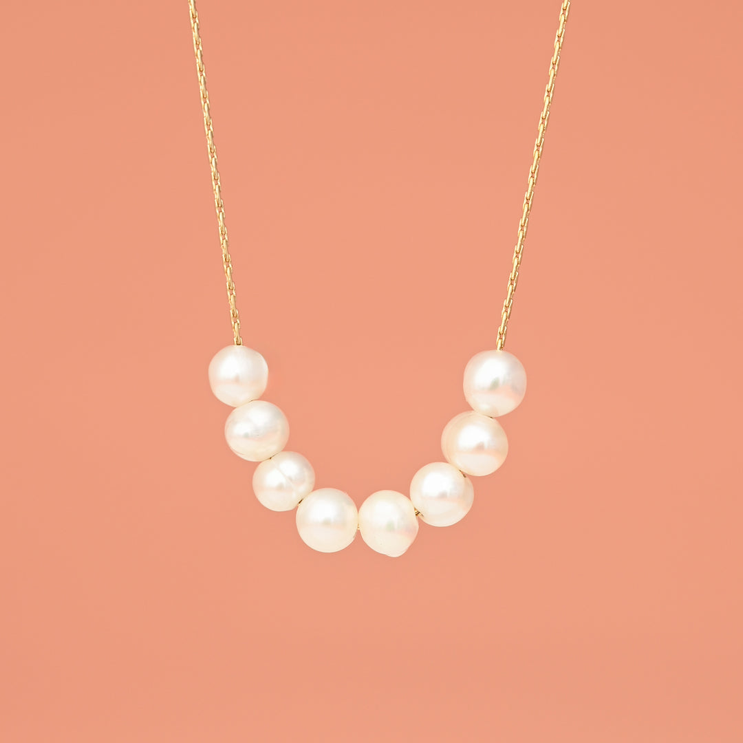 Harmony Pearl Cluster Necklace