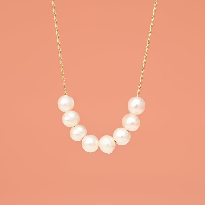 Harmony Pearl Cluster Necklace