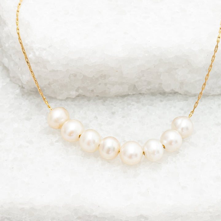 Harmony Pearl Cluster Necklace