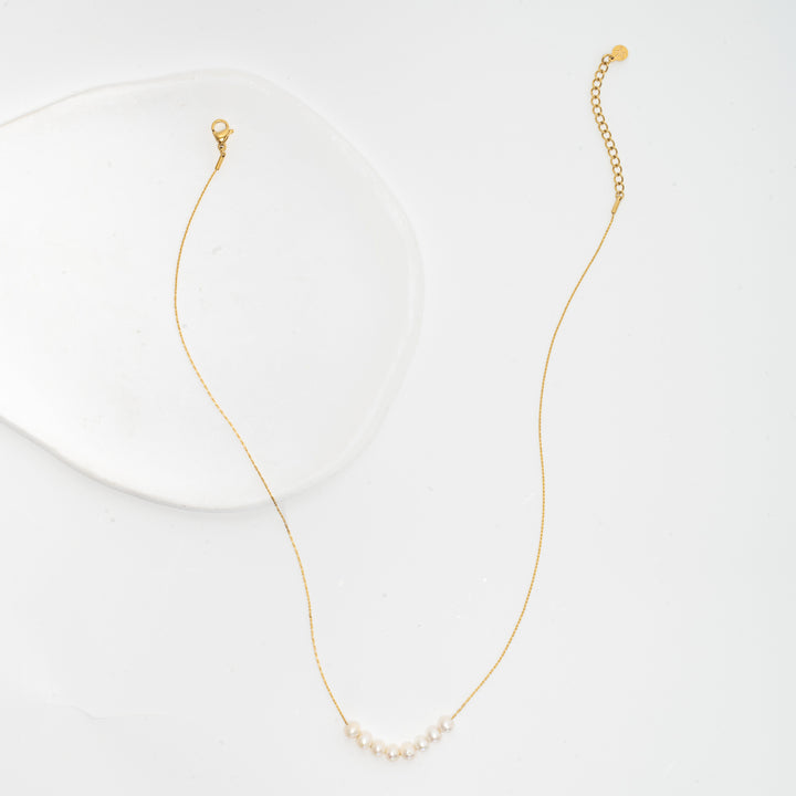 Harmony Pearl Cluster Necklace