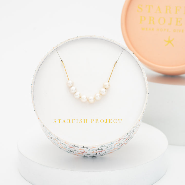 Harmony Pearl Cluster Necklace
