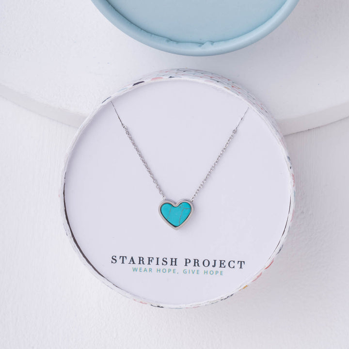 Bay Turquoise Heart Necklace