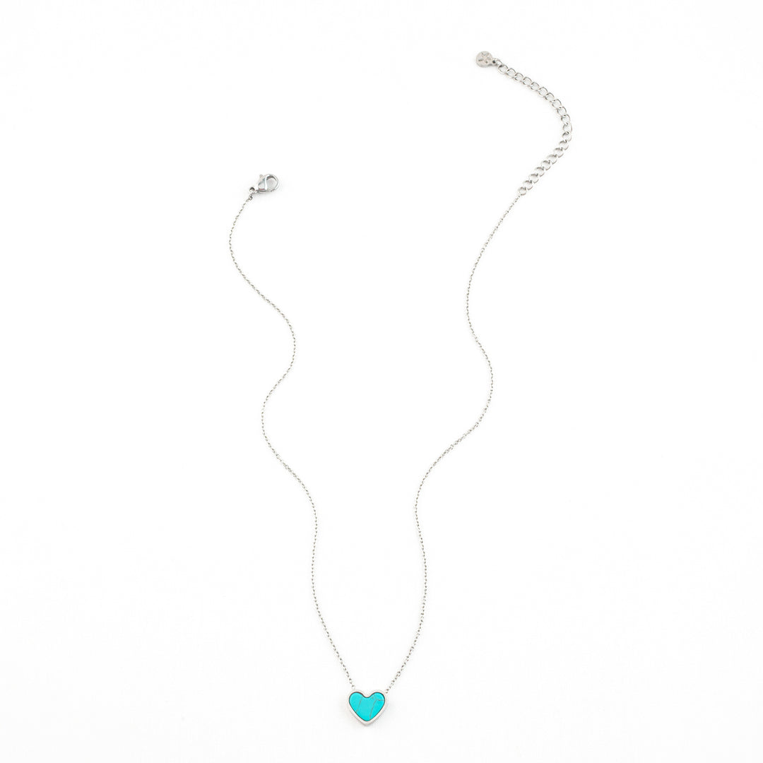 Bay Turquoise Heart Necklace