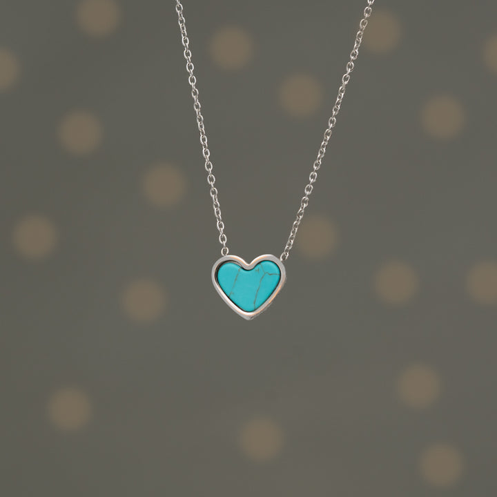 Bay Turquoise Heart Necklace