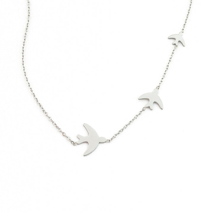 Sparrow Silver Necklace