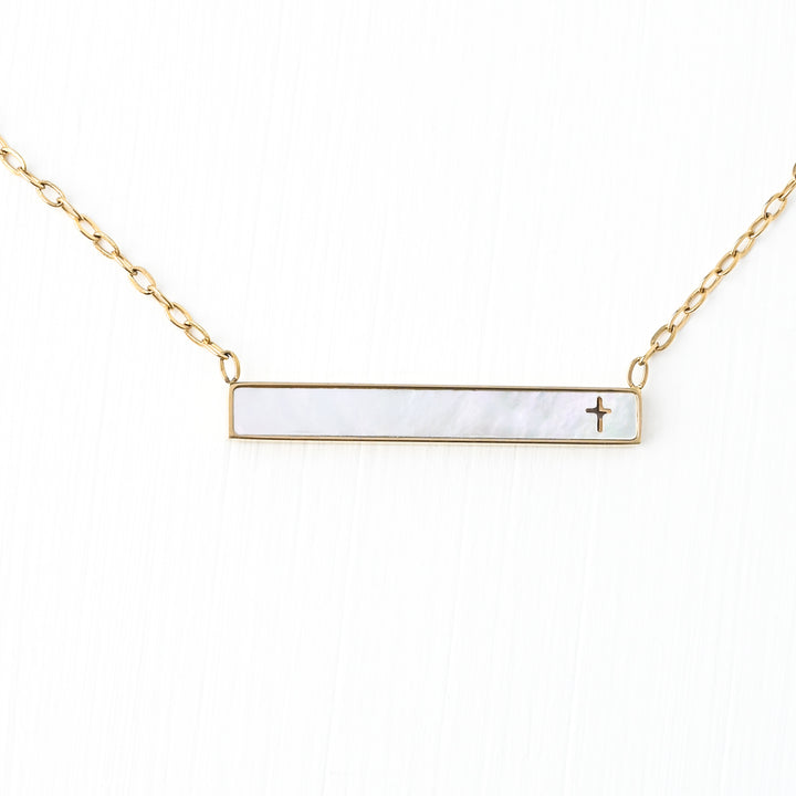 Lenore Cross Bar Necklace