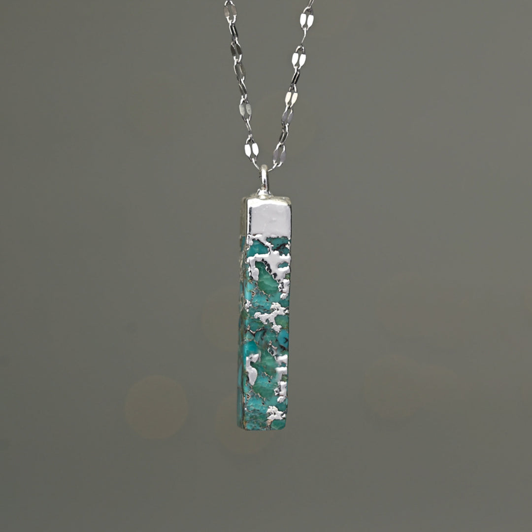 Brayden Turquoise Necklace in Silver