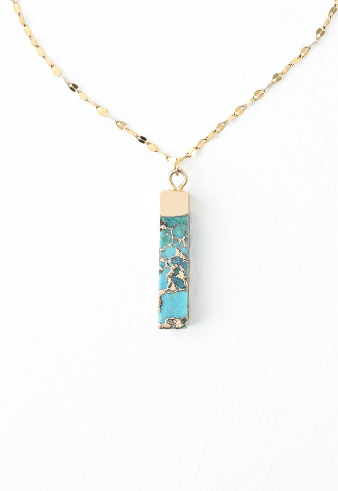 Natural Turquoise and Gold Gift Set