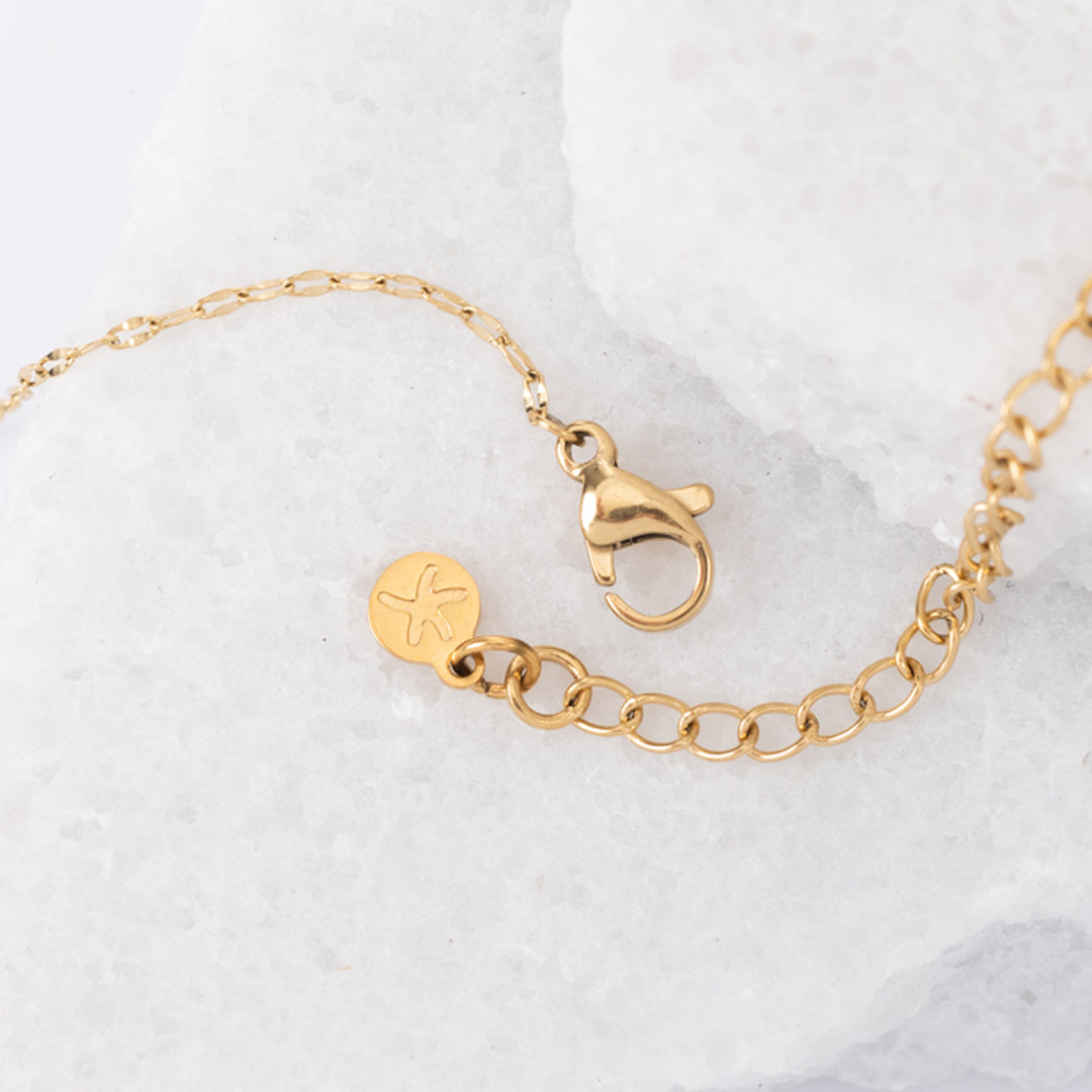 Wear Blue Gold Heart Necklace