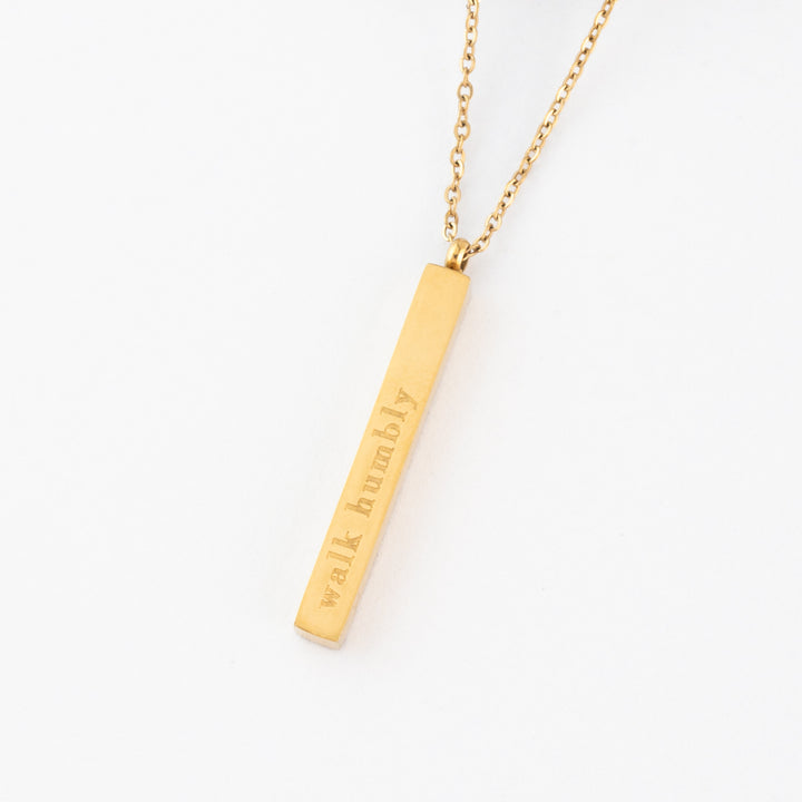 Give Justice Gold Bar Necklace