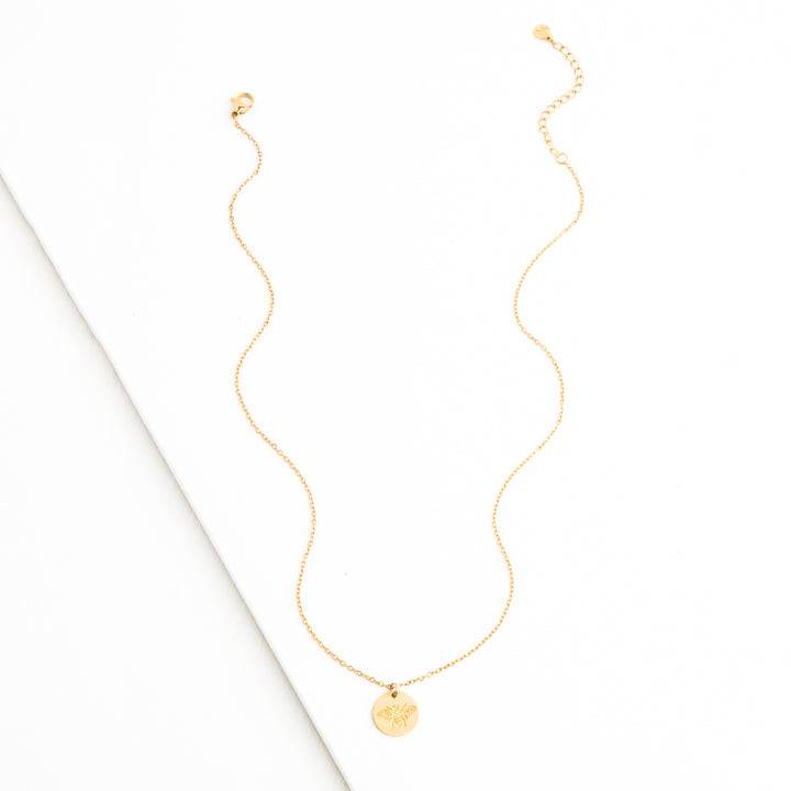 Honey Bee Pendant Necklace