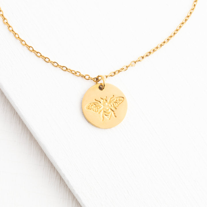 Honey Bee Pendant Necklace