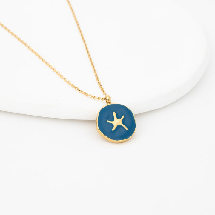 Wear Blue Starfish Necklace