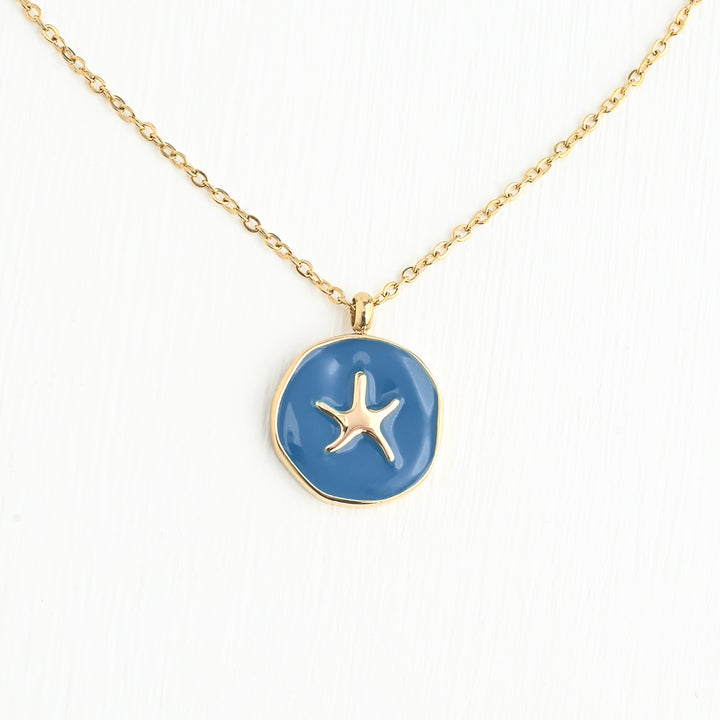 Wear Blue Starfish Necklace