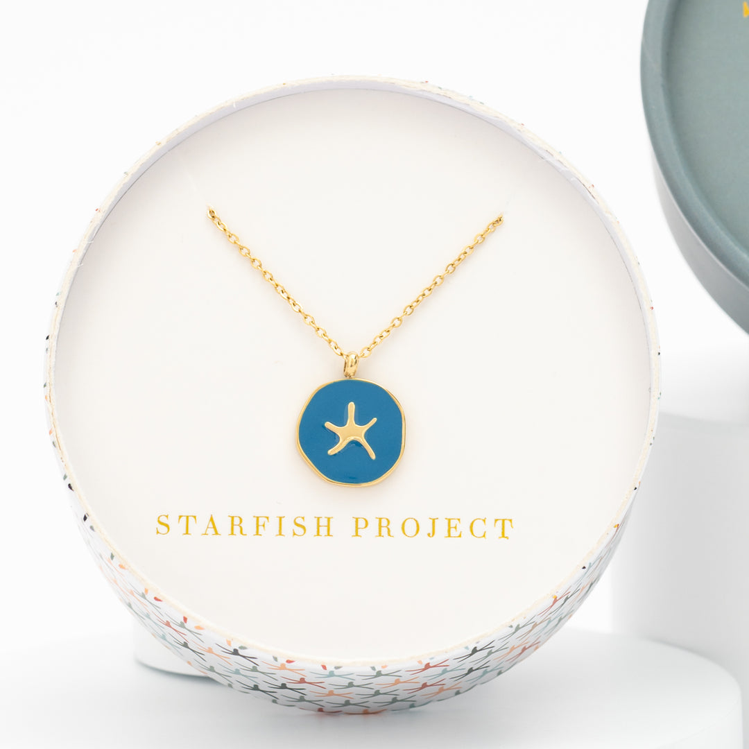 Wear Blue Starfish Necklace