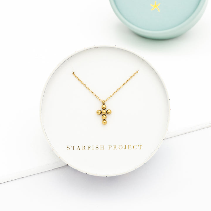 Perfect Harmony Gold Cross Necklace