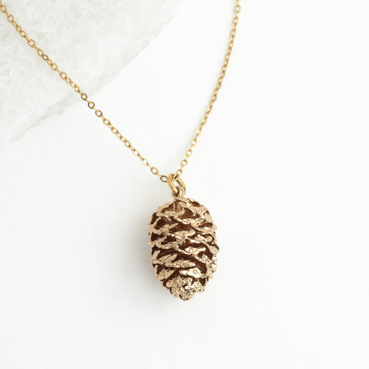 Abundant Hope Pinecone Necklace