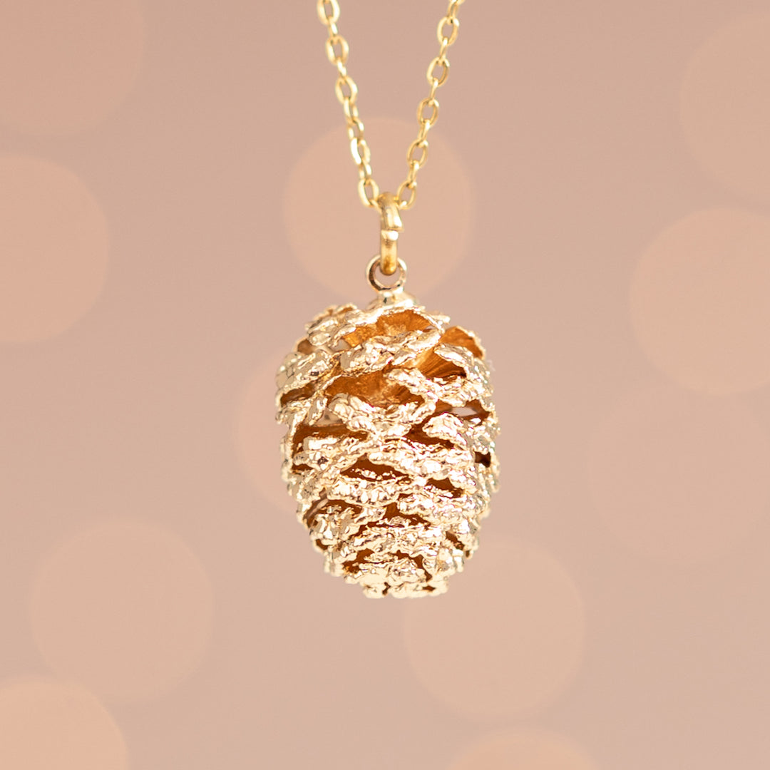 Abundant Hope Pinecone Necklace