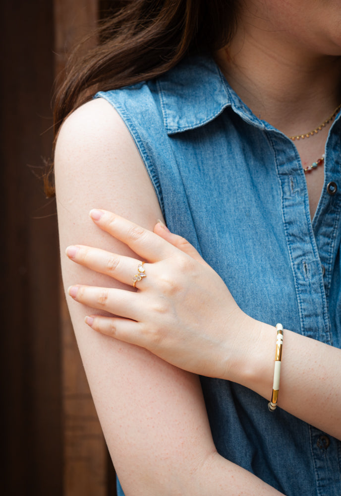 Radiate Hope Cuff in Ivory