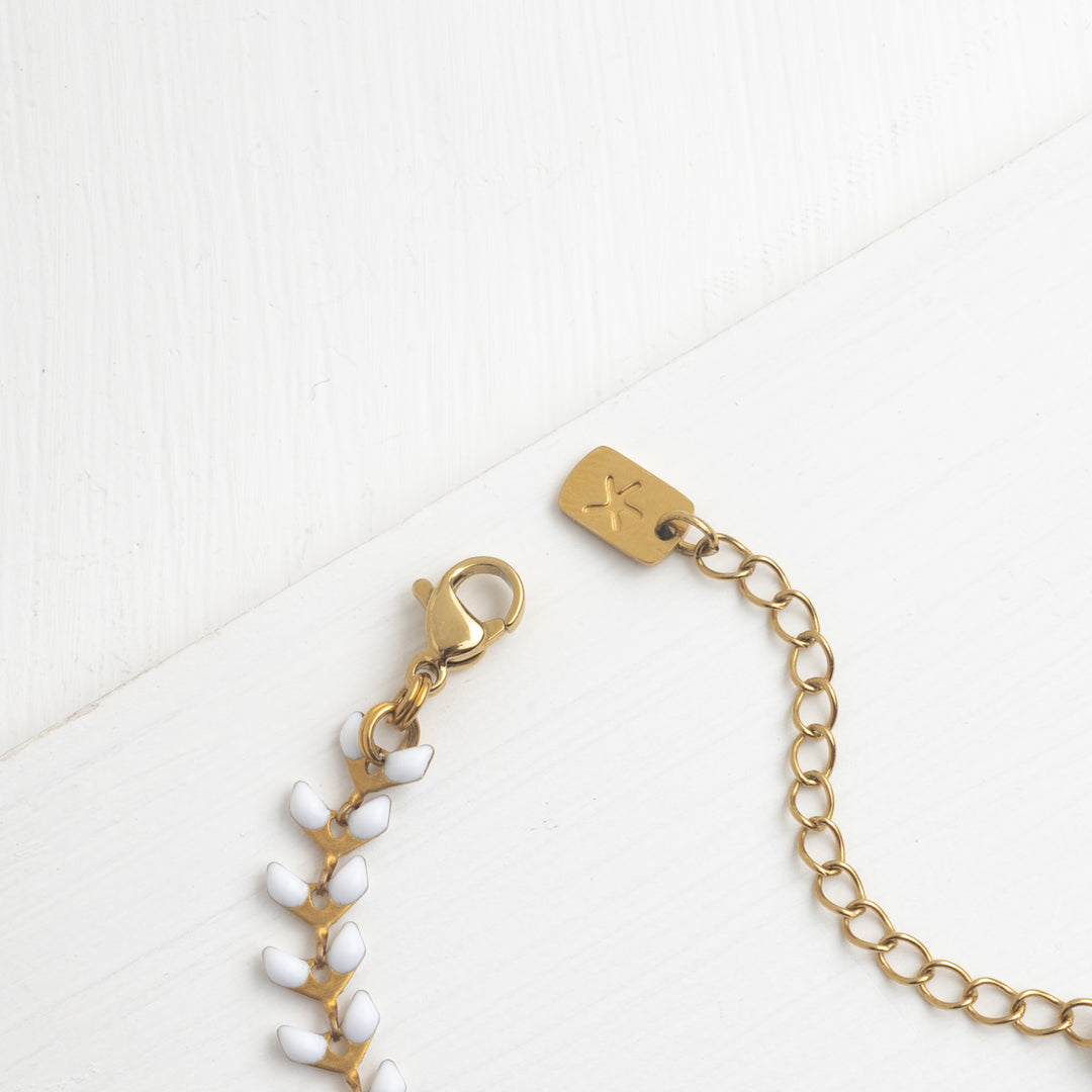 Hope Pendant on Seeds of Hope Chain in Ivory