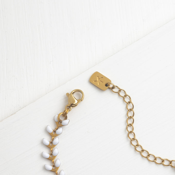 Hope Pendant on Seeds of Hope Chain in Ivory