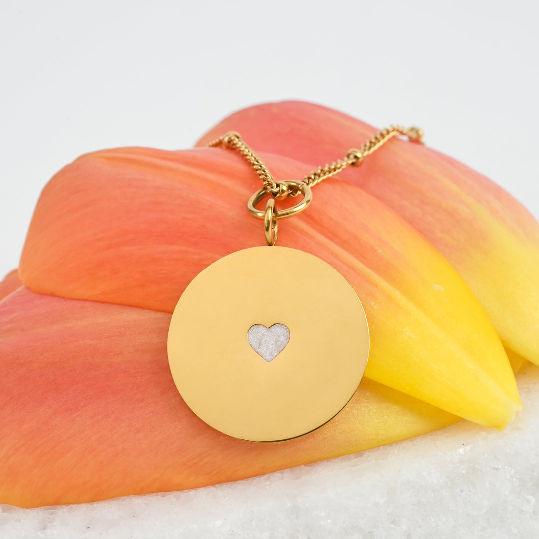 Cherished Heart Pendant with Ivory Heart