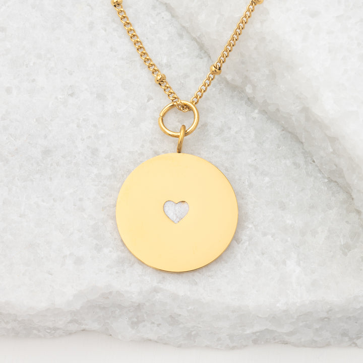 Cherished Heart Pendant with Ivory Heart