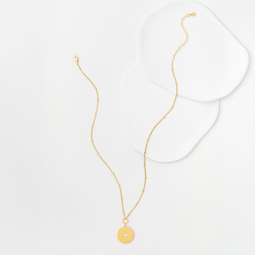 Cherished Heart Pendant with Ivory Heart