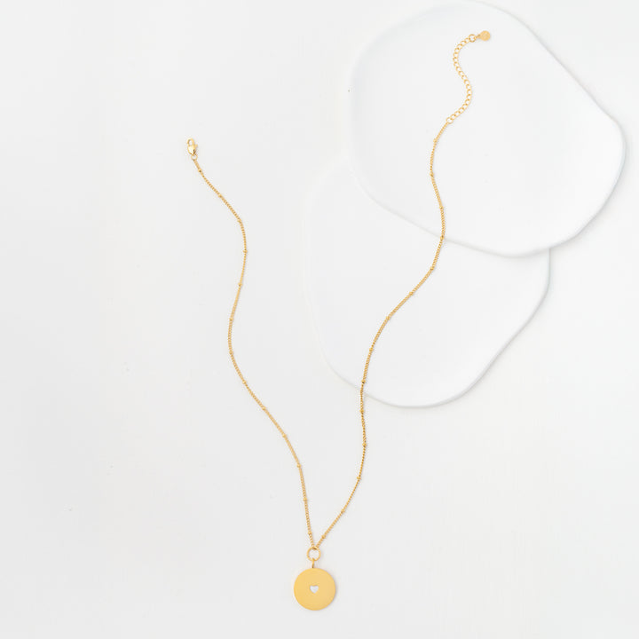 Cherished Heart Pendant with Ivory Heart
